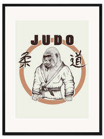 Gerahmter Kunstdruck Judo Art