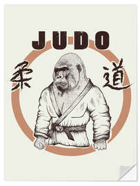 Sticker mural Judo