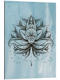 Magnettafel Lotus Zen Aquarell