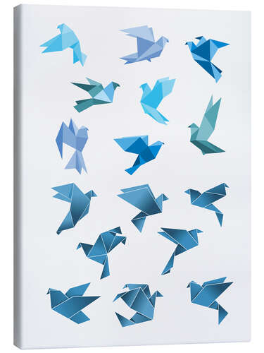 Canvas print Origami Peace Doves