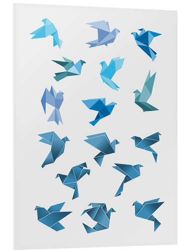 PVC-taulu Origami Peace Doves