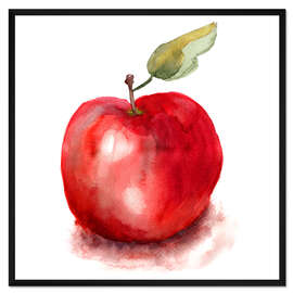 Gerahmter Kunstdruck Süßes Apfel-Aquarell