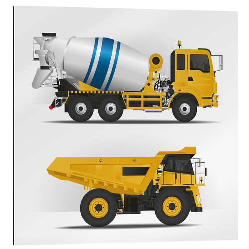 Gallery print Construction sites vehicles