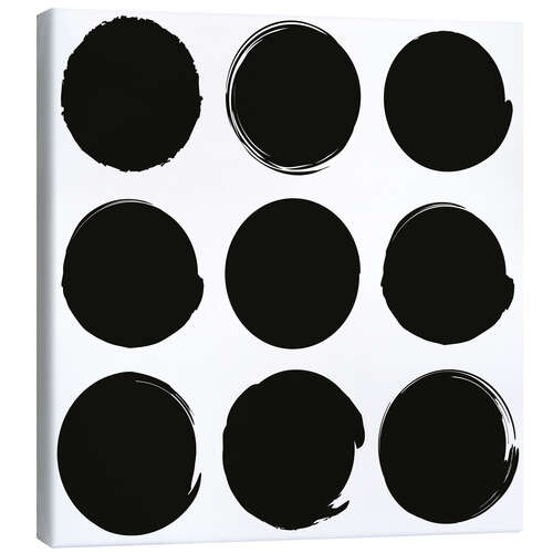 Canvas print 9 dots