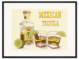 Gerahmter Kunstdruck Tequila Drink