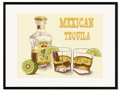 Framed art print Tequila Drink