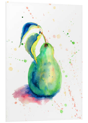 Foam board print Sweet pear watercolor