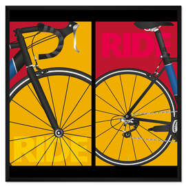Gerahmter Kunstdruck Pop Art Ride