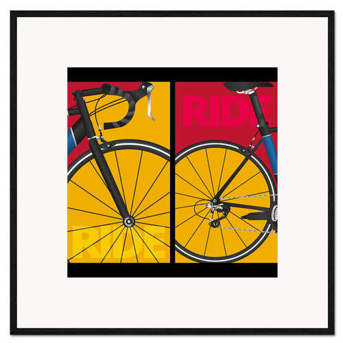 Plakat artystyczny premium w ramie Pop art ride