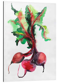 Magnettafel Radieschen Aquarell