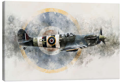 Canvas print Spitfire AB910