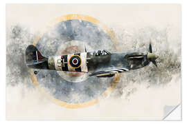 Wandsticker Spitfire AB910