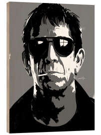 Hout print lou reed