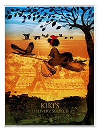 Wall print Kiki's Delivery Service - Albert Cagnef