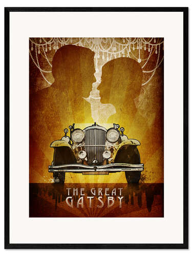 Plakat artystyczny premium w ramie The Great Gatsby