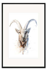 Gerahmter Kunstdruck Sternzeichen Steinbock