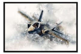 Gerahmter Kunstdruck F 35 lighting