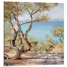 Magnettafel Ibiza von Formentera aus betrachtet