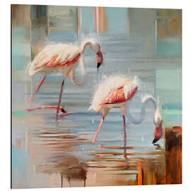 Magnettafel Sardinische Flamingos II