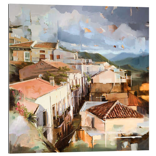 Quadro em plexi-alumínio Roofs of Sicily