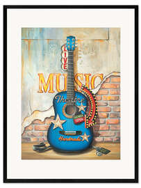 Framed art print Live Music