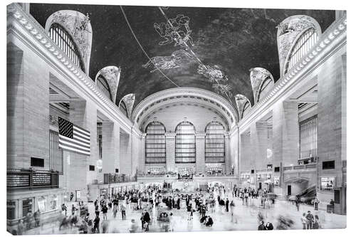 Canvas print Grand Central Terminal, New York (monochrome)