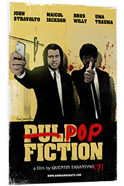 Foam board print pulp fiction