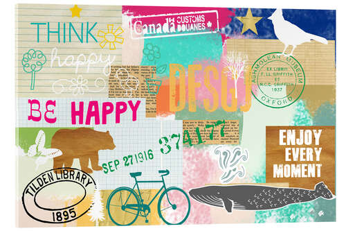 Acrylic print Enjoy every Moment Collage