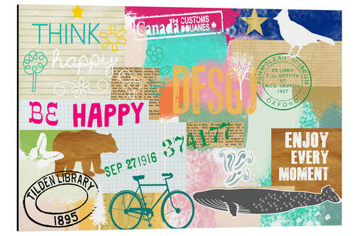 Cuadro de aluminio Enjoy every Moment Collage