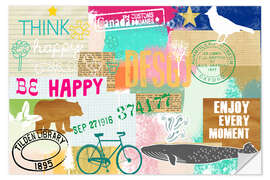 Wandsticker Enjoy every Moment Collage