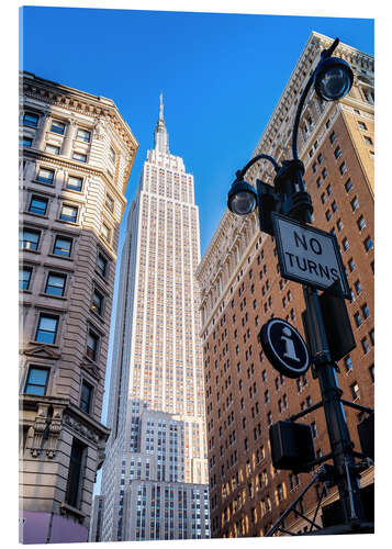 Acrylic print New York City Sky High, Empire State Building