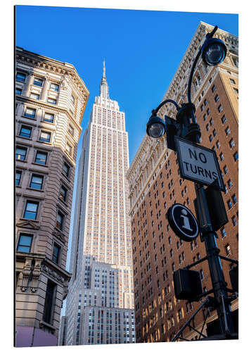 Stampa su alluminio New York City Sky High, Empire State Building