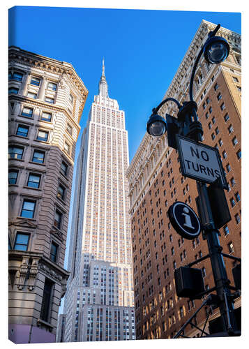 Canvas print New York City Sky High, Empire State Building