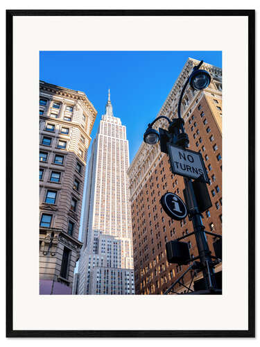 Stampa artistica con cornice New York City Sky High, Empire State Building