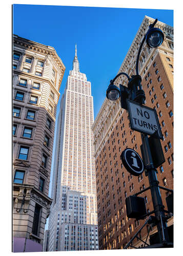 Tableau en plexi-alu New York City Sky High, Empire State Building