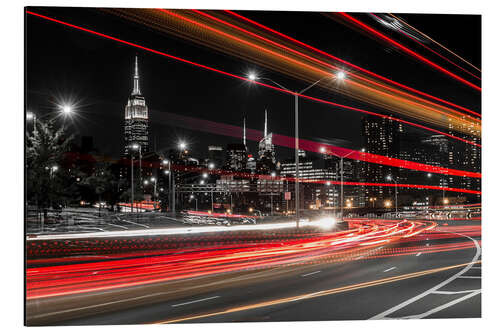 Aluminiumsbilde New York City view with Empire State Building