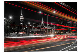 Foam board print New York City view with Empire State Building