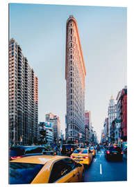 Gallery Print New York, Flat Iron Building &amp; Gelbe Taxis