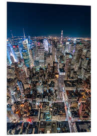 Foam board print High above New York City