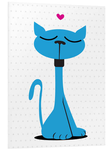 Foam board print Blue cat