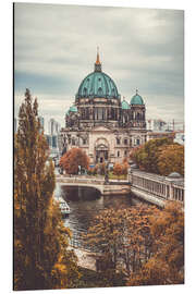 Alubild Berlin Dom im Herbst