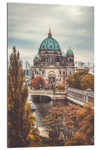 Tableau en plexi-alu Berlin Cathedral in autumn