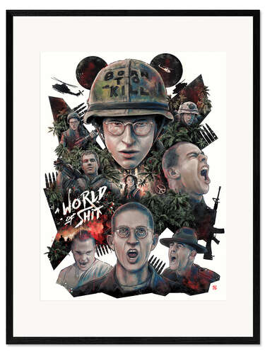 Impression artistique encadrée Full metal jacket (anglais)