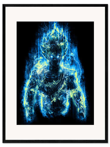 Impression artistique encadrée Le Dieu des Saiyans