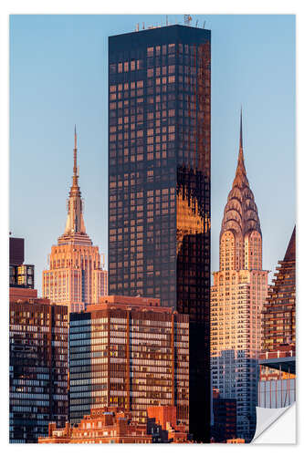 Sticker mural Empire State und Chrysler Building