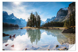 Autocolante decorativo Iconic Spirit Island, Maligne Lake, Canada