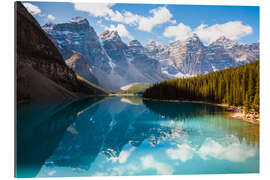 Gallery print Beautiful Moraine lake in autumn, Canada