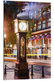 Quadro em alumínio Steam clock in Gastown, Vancouver, Canada