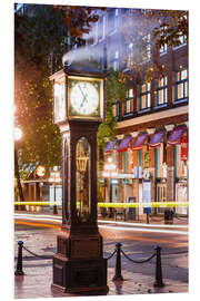 Hartschaumbild Dampfuhr in Gastown, Vancouver, Kanada