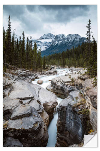 Wall sticker Mistaya Canyon river, Banff, Canada